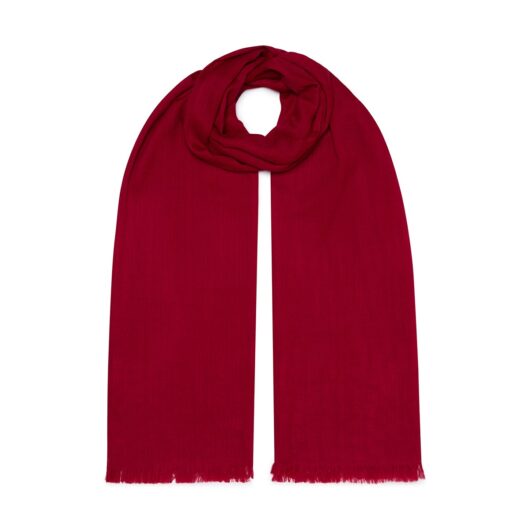 Scarlet Red Merino Scarf