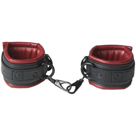 Sportsheets Saffron Faux Leather Handcuffs - Red